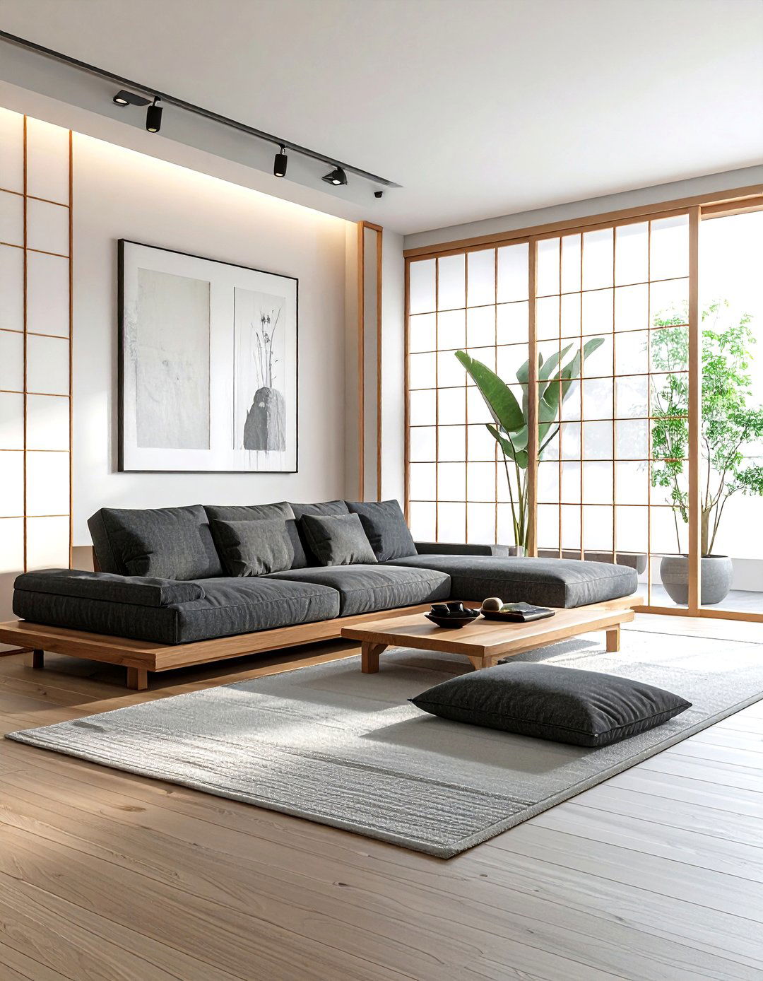 Low profile track arm sofa - 30 living room track arm sofa ideas