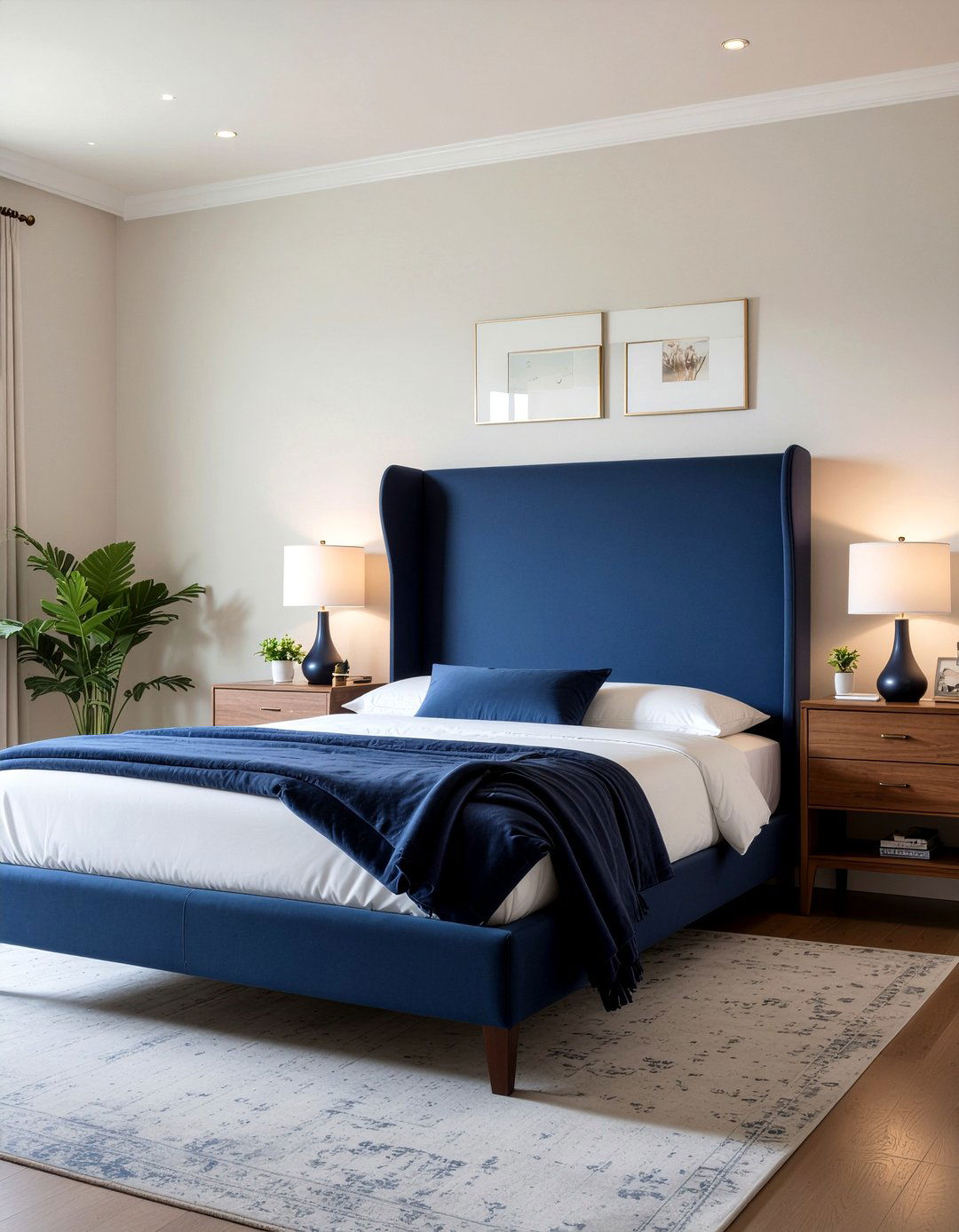 Low profile wingback headboard - 30 bedroom wingback headboards