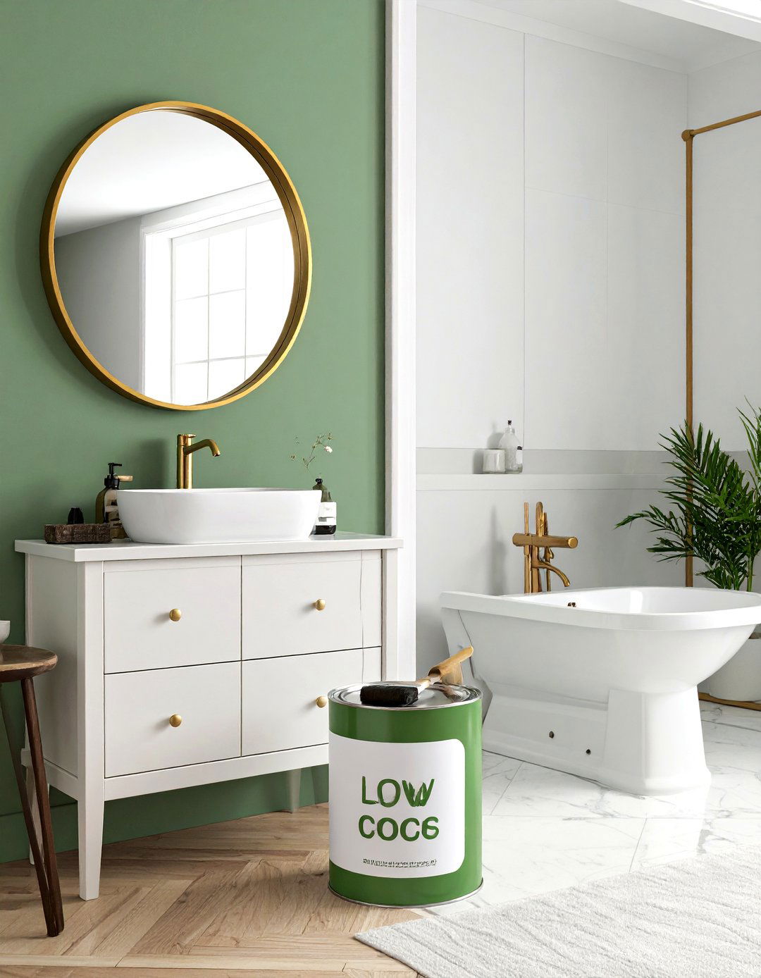 Low voc paint - 30 energy-efficient bathroom ideas
