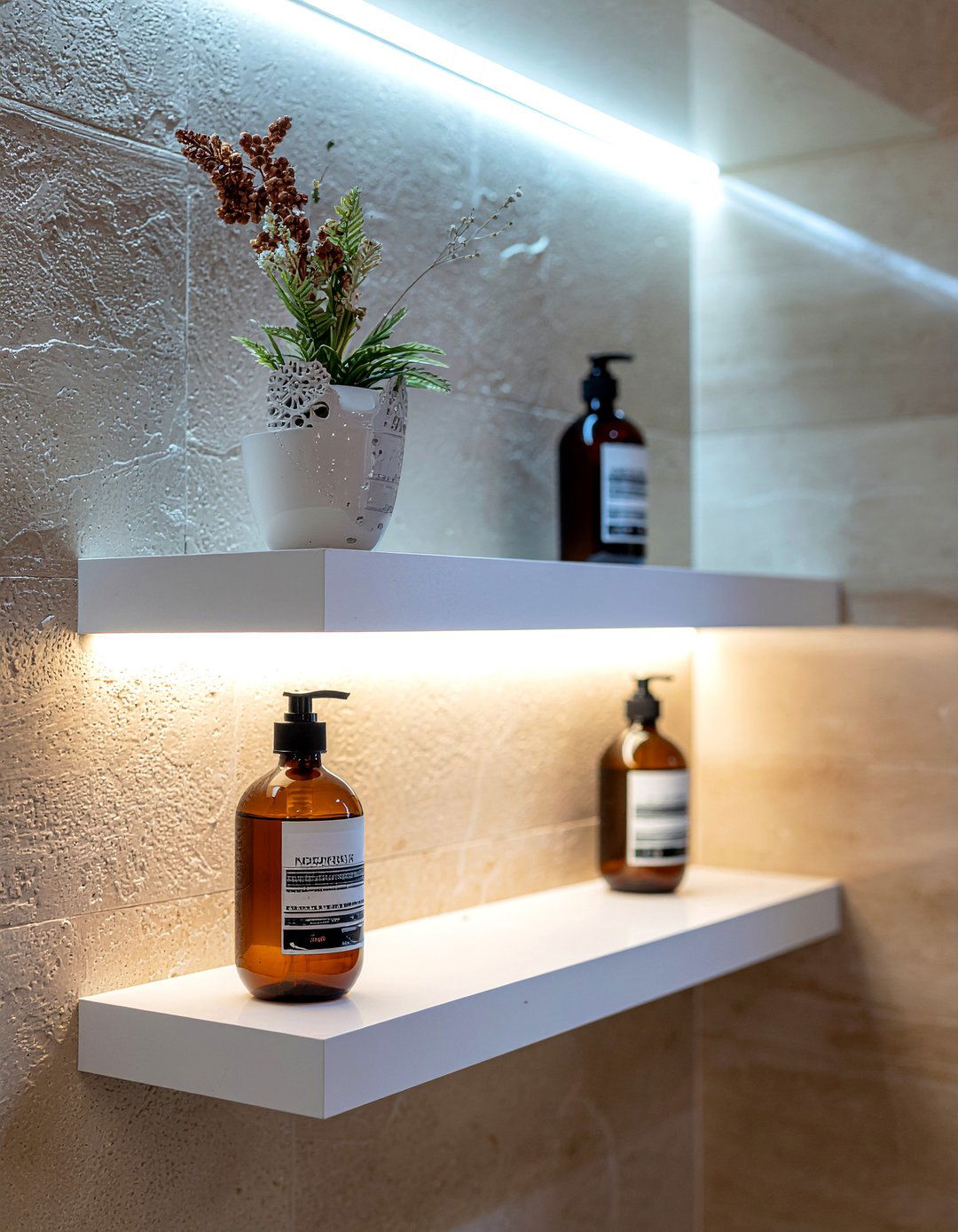 Low voltage shower niche lighting - 30 bathroom electrical ideas