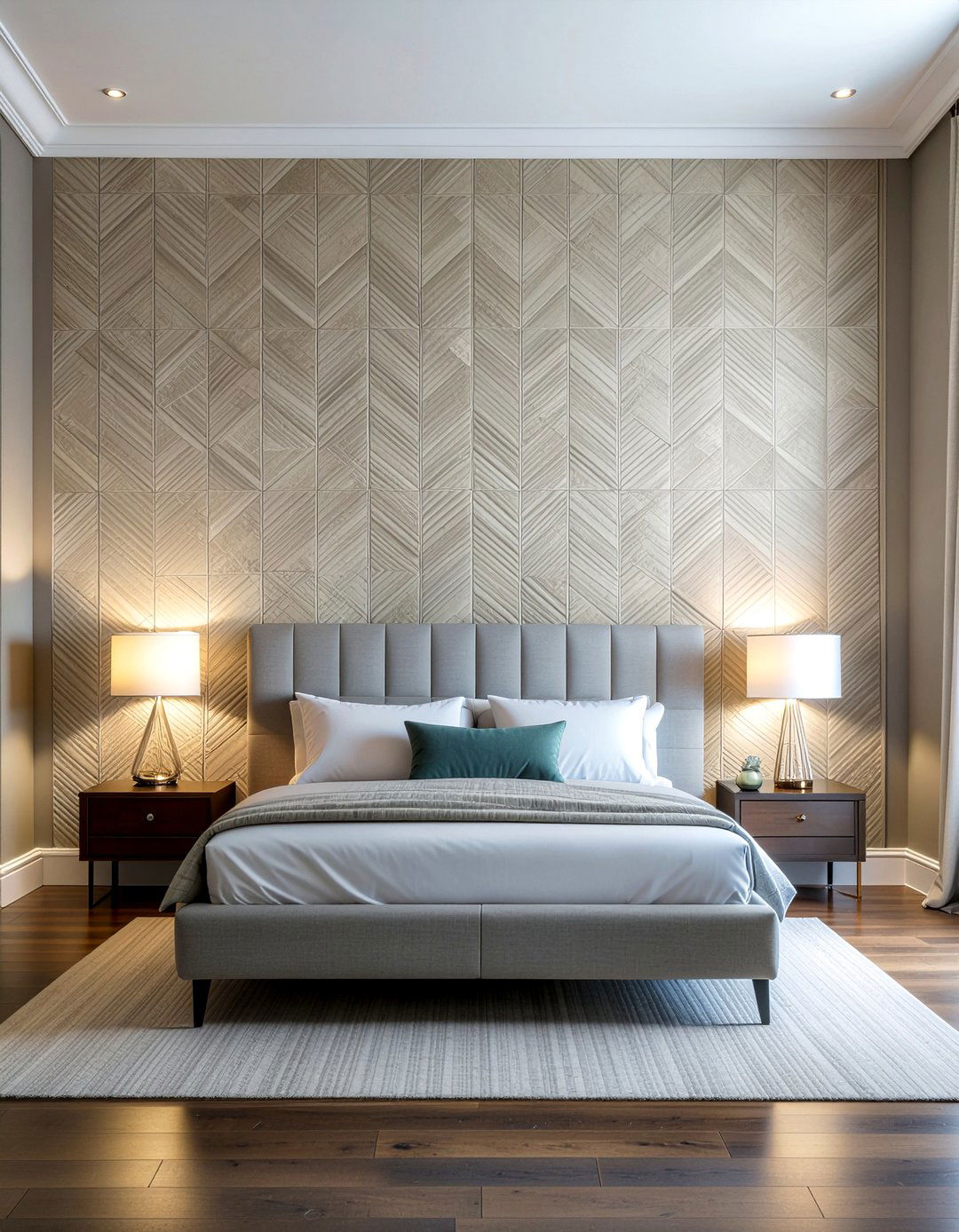 Low wall behind bed - 30 bedroom half wall ideas