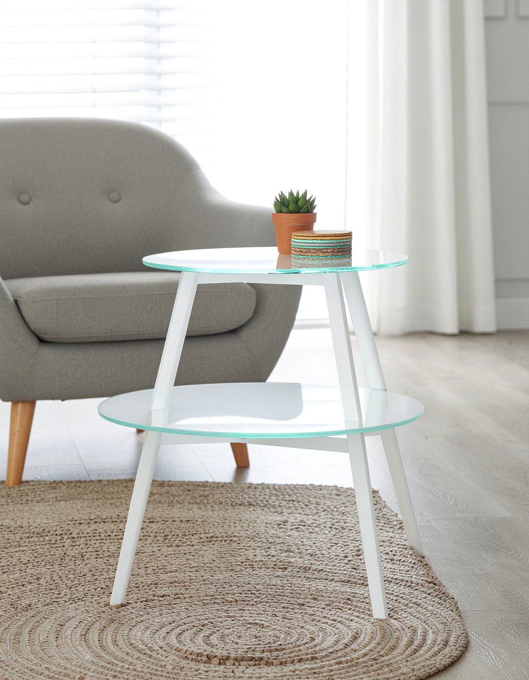 Lucite Nesting Tables - 30 living room lucite furniture ideas