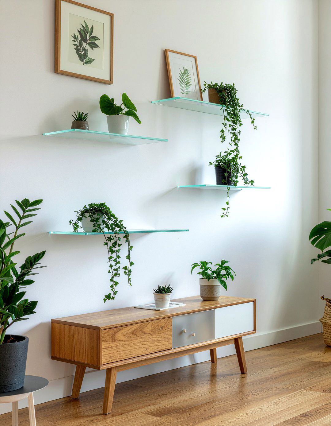 Lucite Wall Shelf - 30 living room lucite furniture ideas