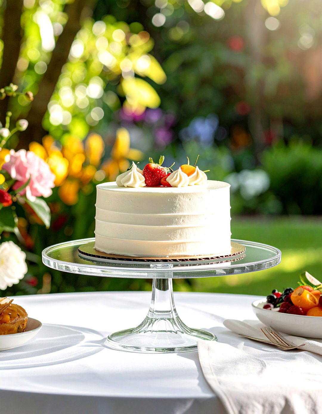 Lucite cake stand - 30 lucite decor ideas