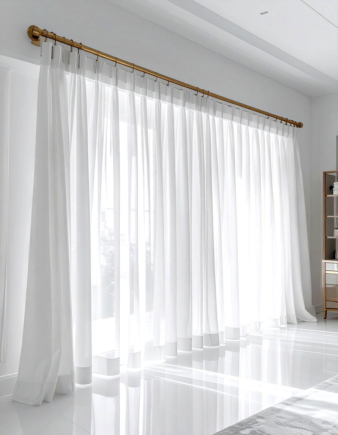 Lucite curtain rod - 30 curtain rod ideas