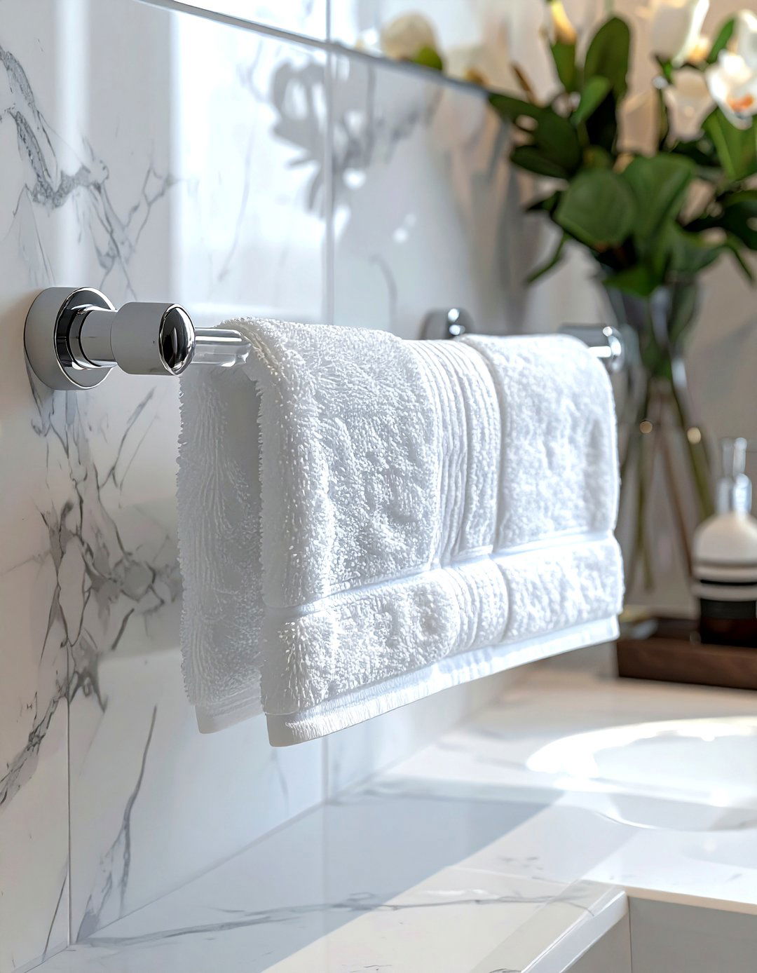 Lucite towel bar - 30 lucite decor ideas