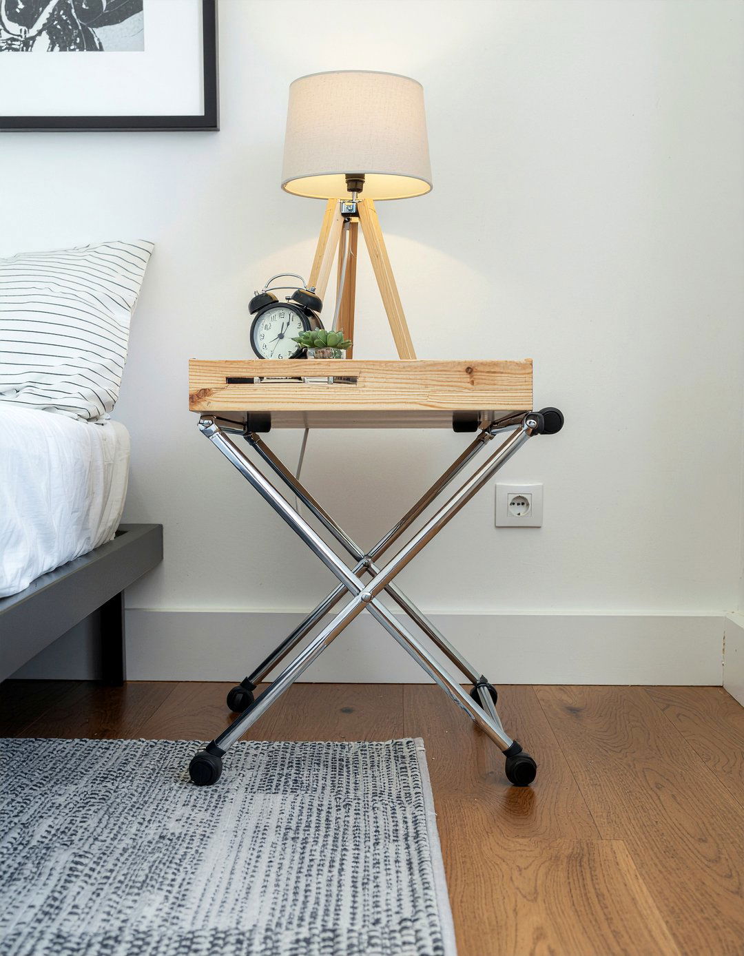 Luggage Rack - 30 bedroom nightstand alternatives