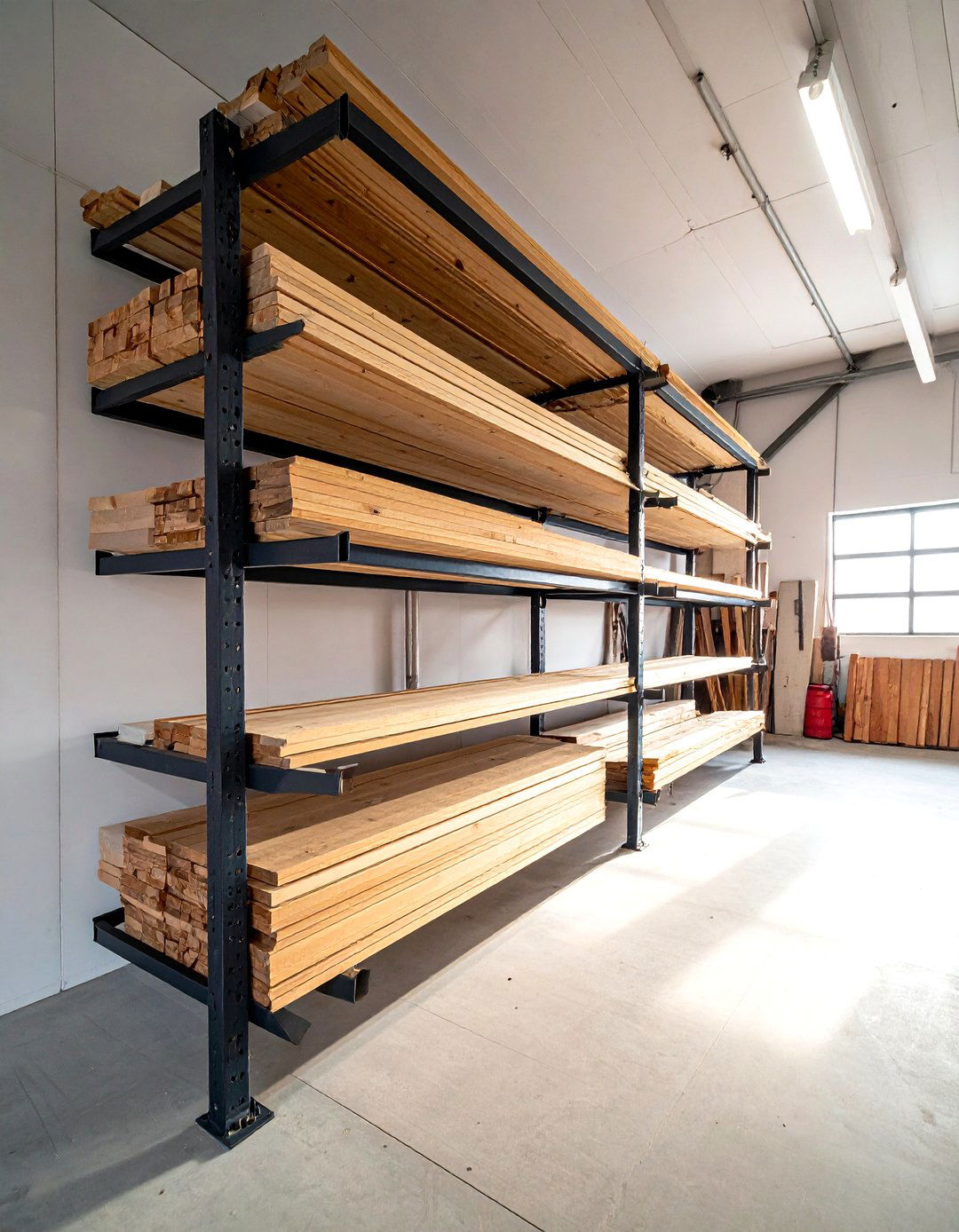 Lumber Storage Rack - 30 garage storage ideas