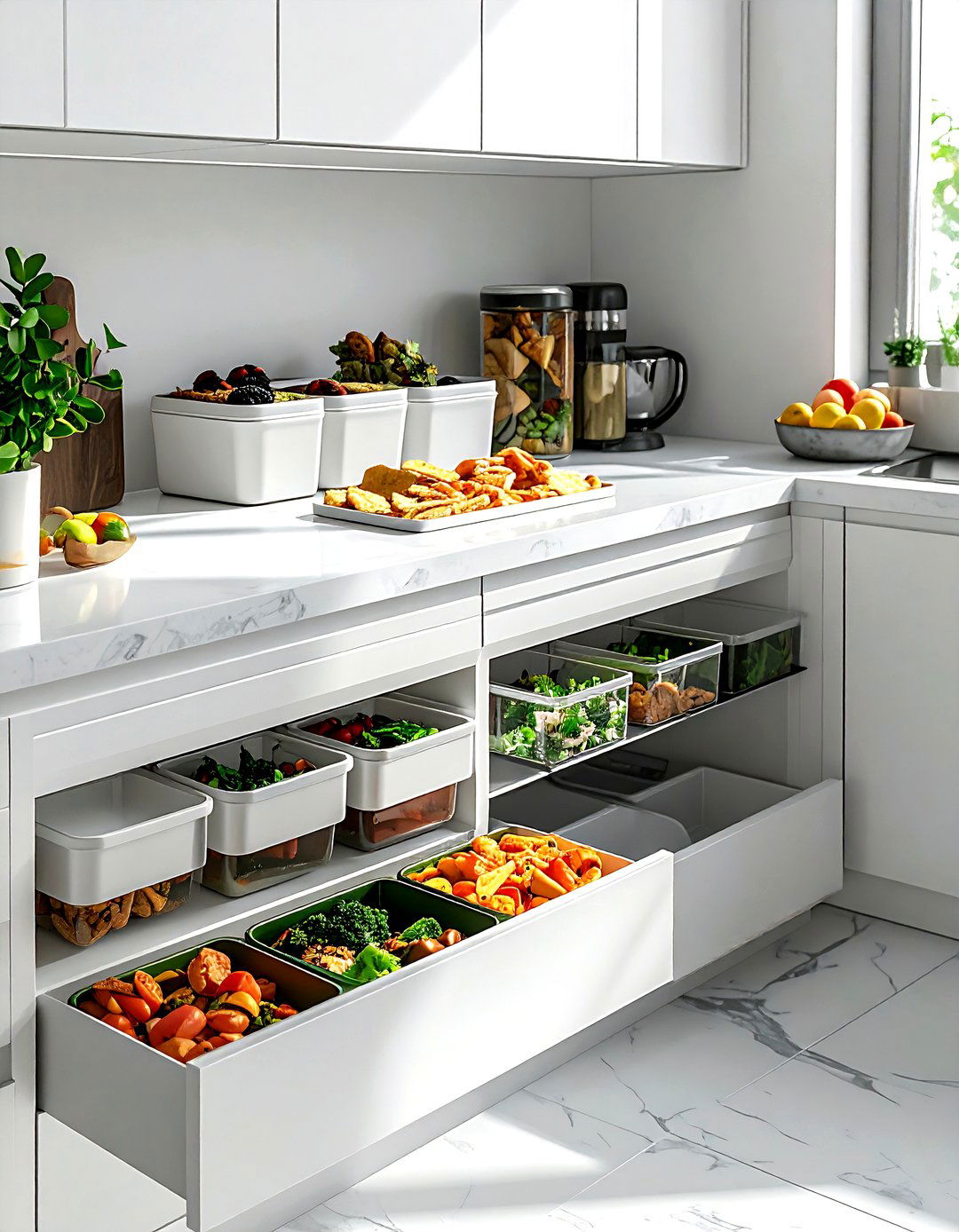 Lunch Box Packing Station - 30 kitchen zone ideas
