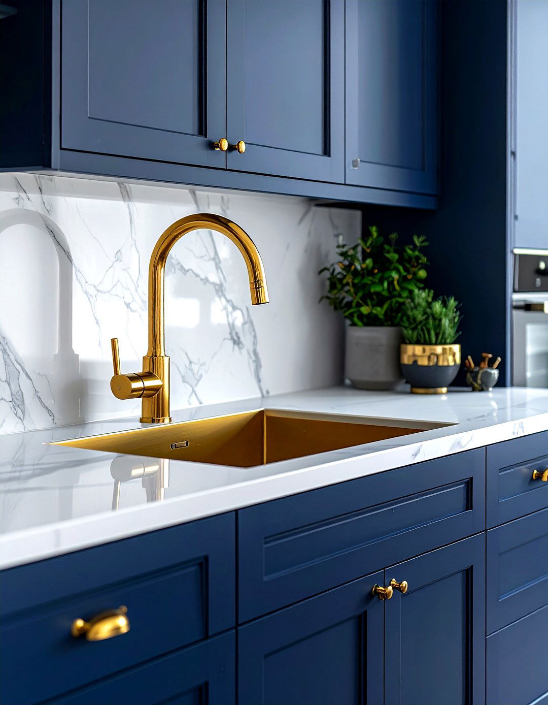 Luxe gold kitchen faucet - 30 Brizo kitchen ideas