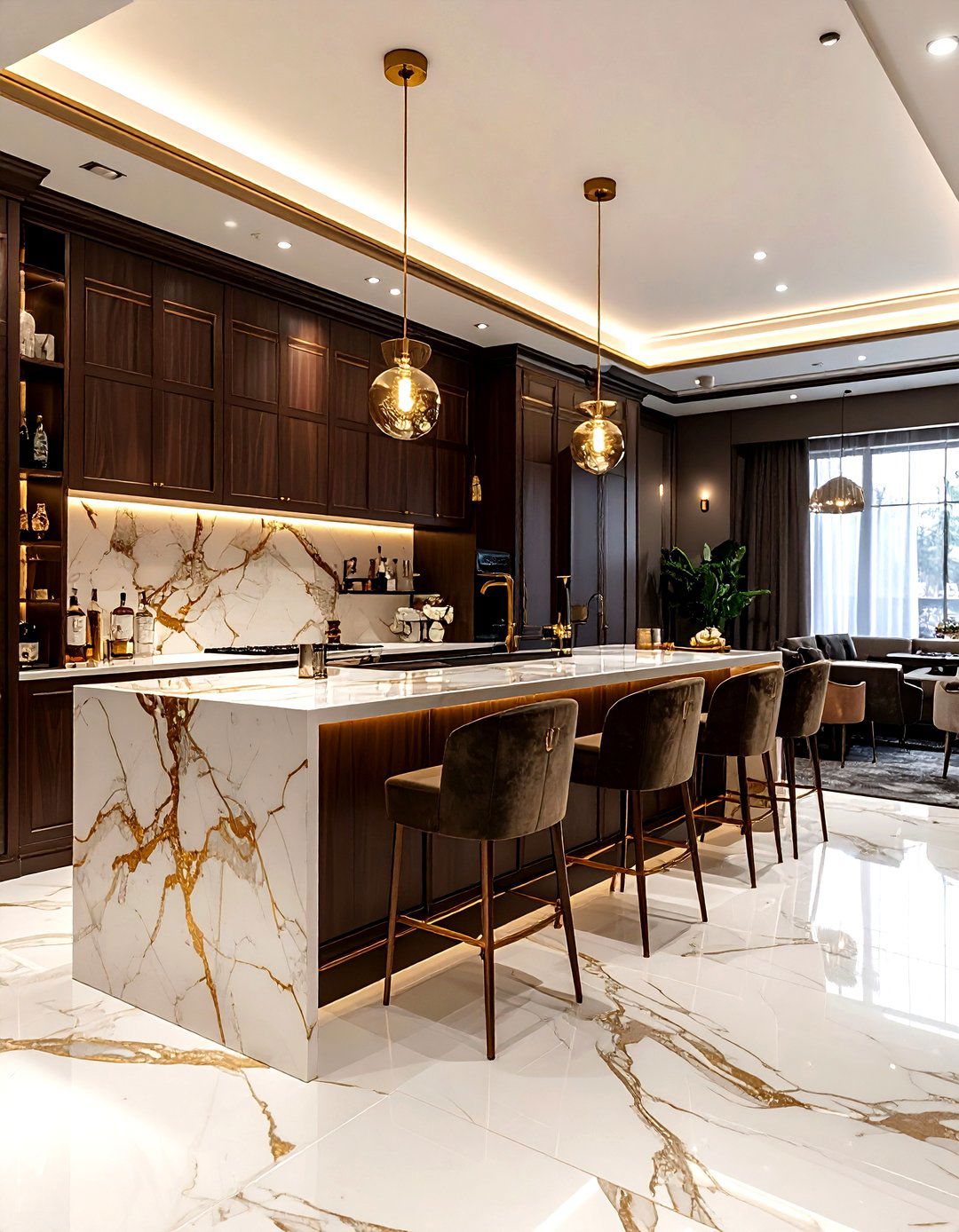 Luxury Basement Bar - 30 basement bar ideas