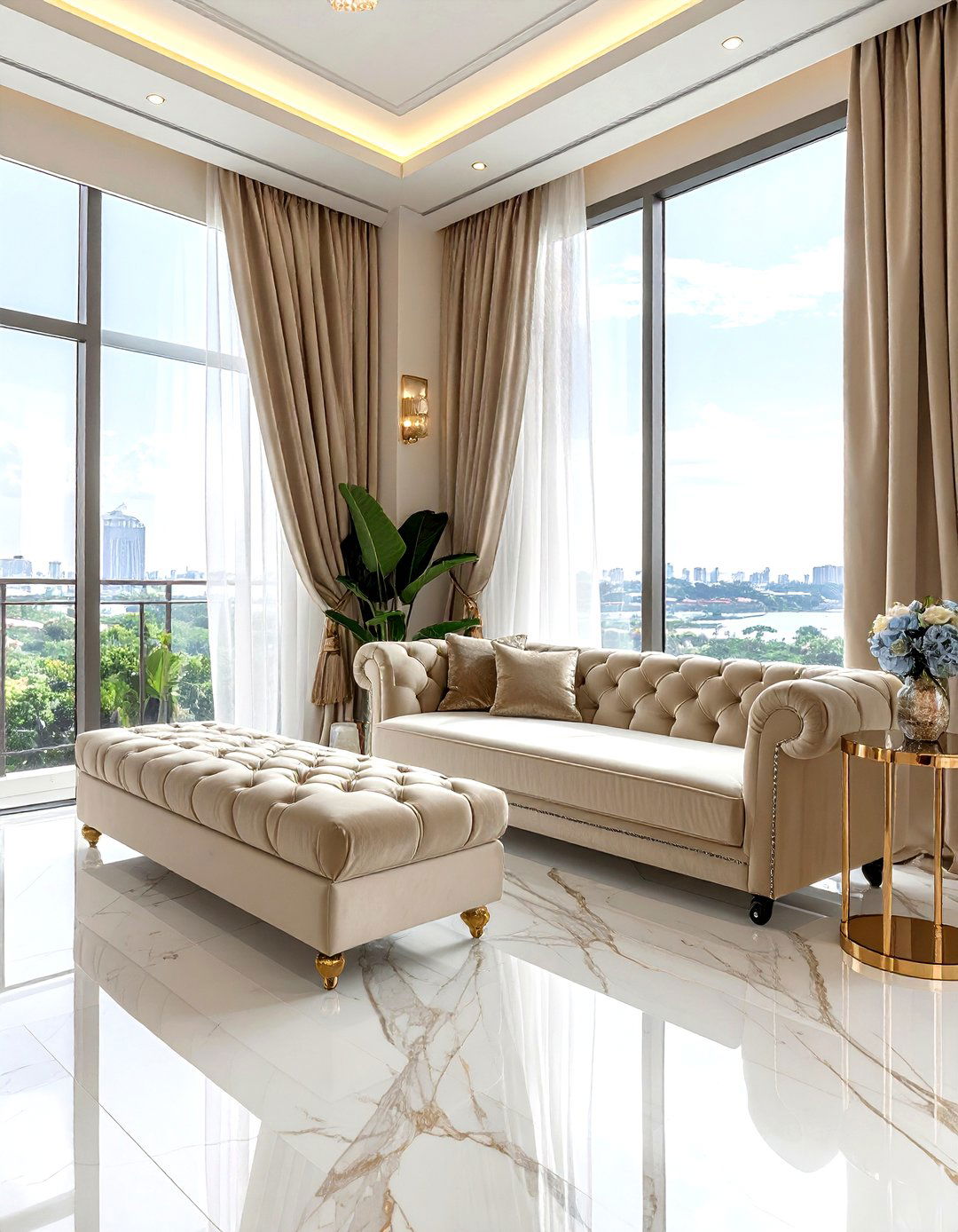 Luxury Bay Window Lounge - 30 living room bay window ideas