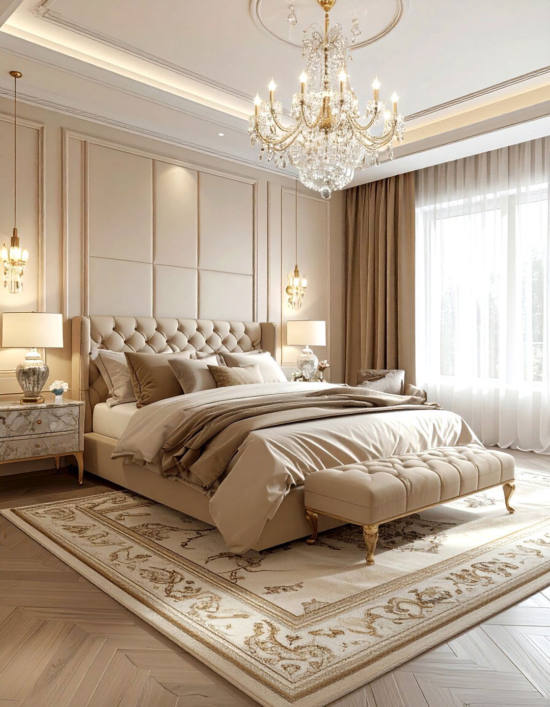 Luxury Beige Bedroom - 30 beige bedroom ideas