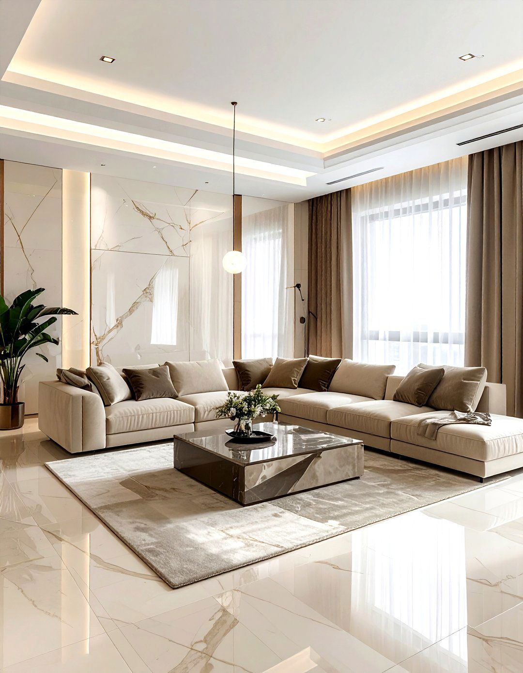 Luxury Beige Living Room - 30 minimalist beige living room ideas
