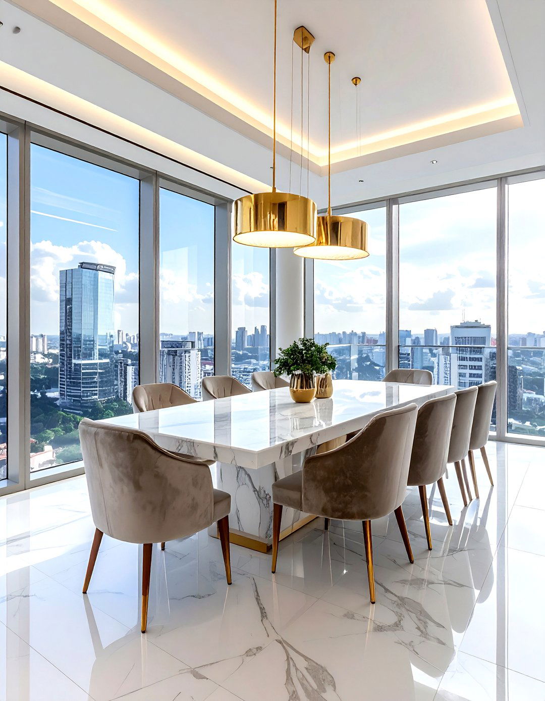 Luxury Brazilian Penthouse Dining - 30 Brazilian dining room ideas