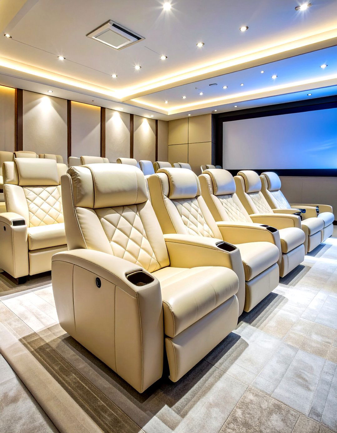 Luxury Cinema Seating - 30 living room home theater ideas