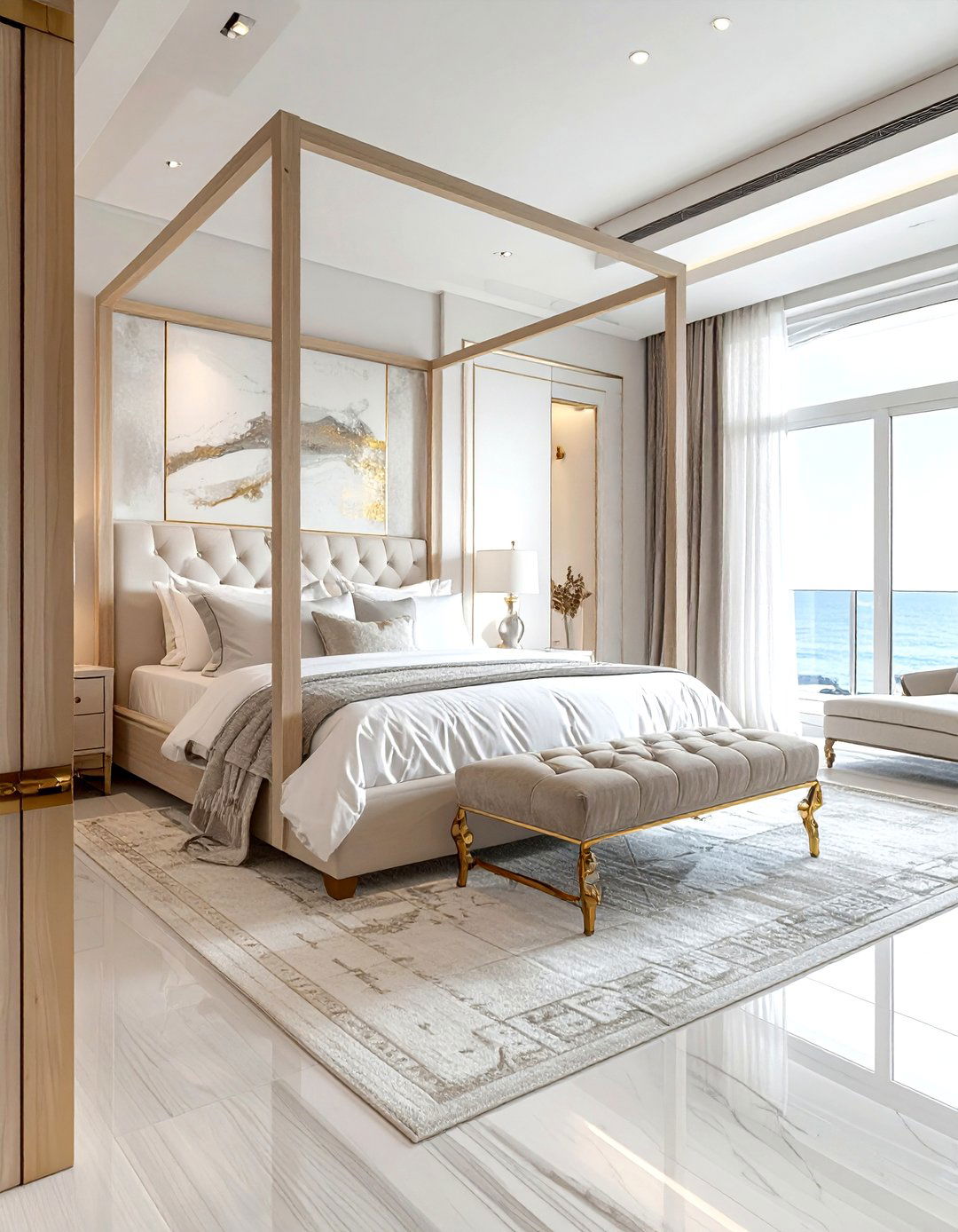 Luxury Coastal Bedroom - 30 coastal beige bedroom ideas
