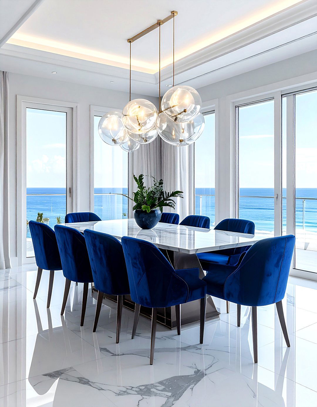 Luxury Coastal Dining Room - 30 coastal dining room ideas