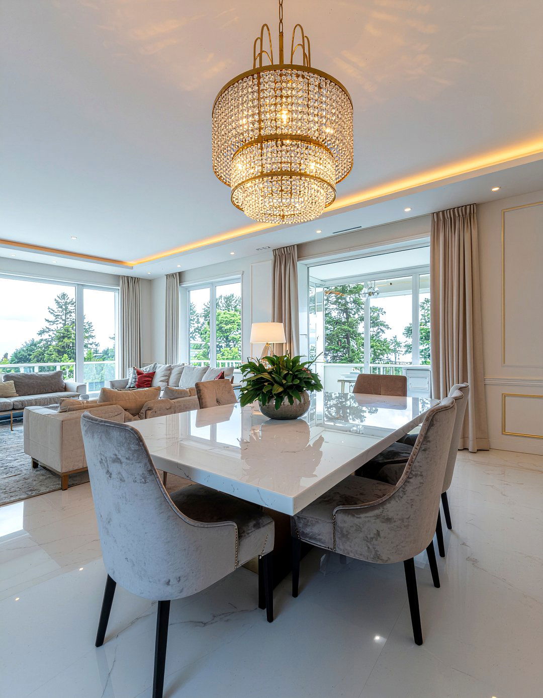 Luxury Dining Living Combo - 30 combined dining space ideas