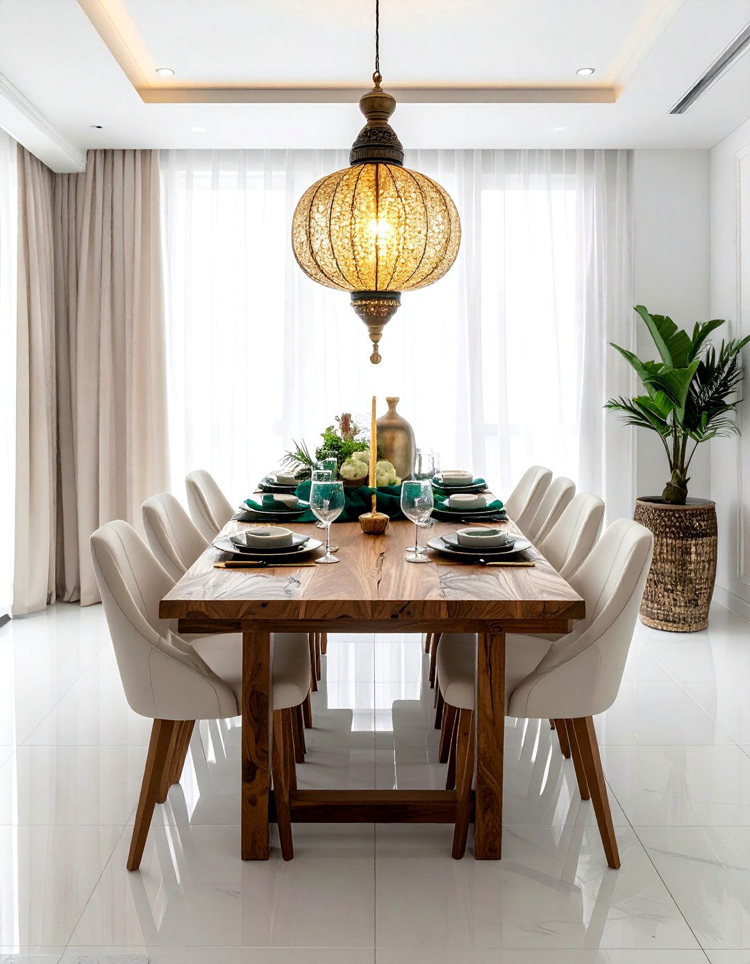 Luxury Dining Room - 30 lantern chandelier dining room ideas