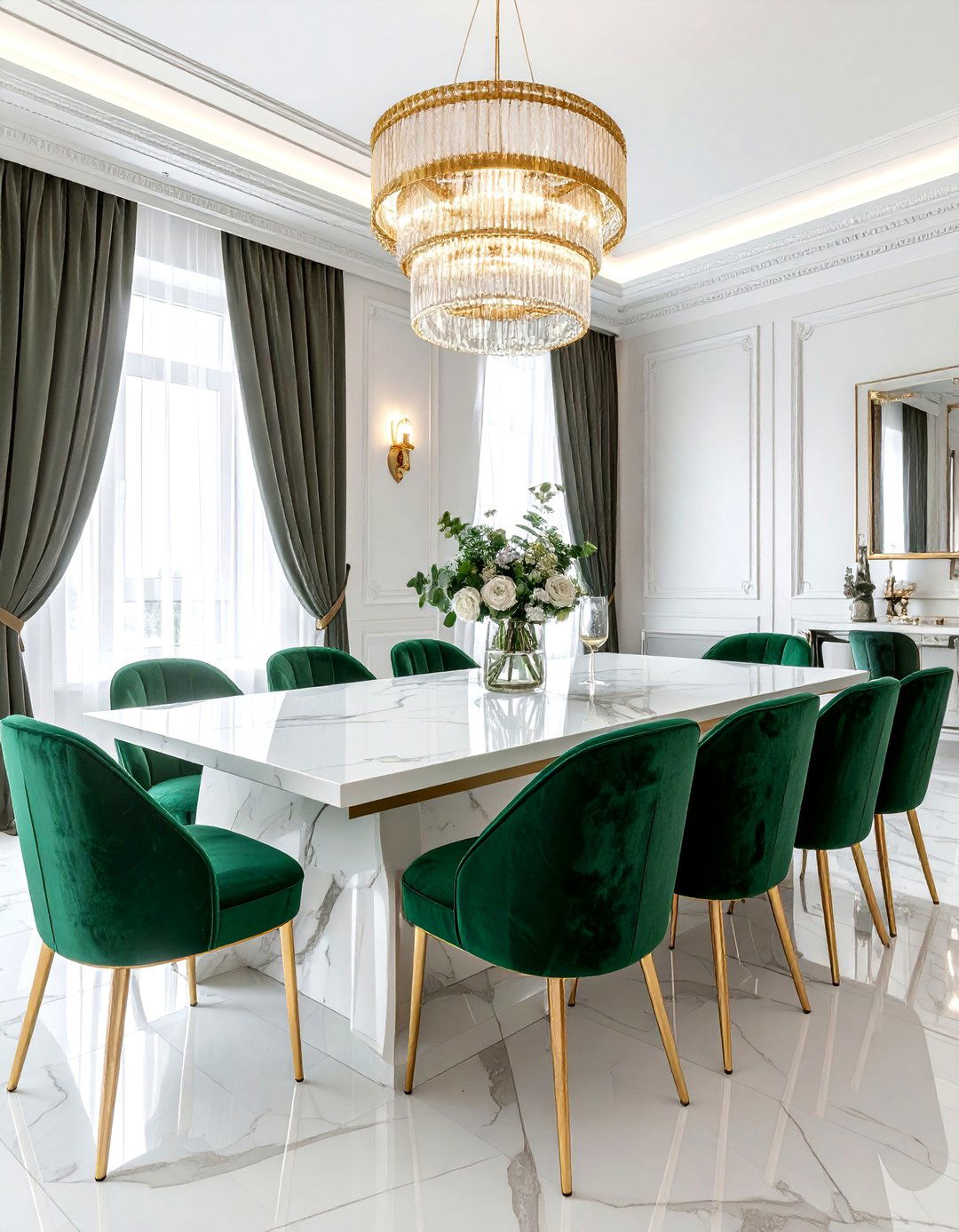 Luxury Dining Room - 30 rectangular dining room ideas