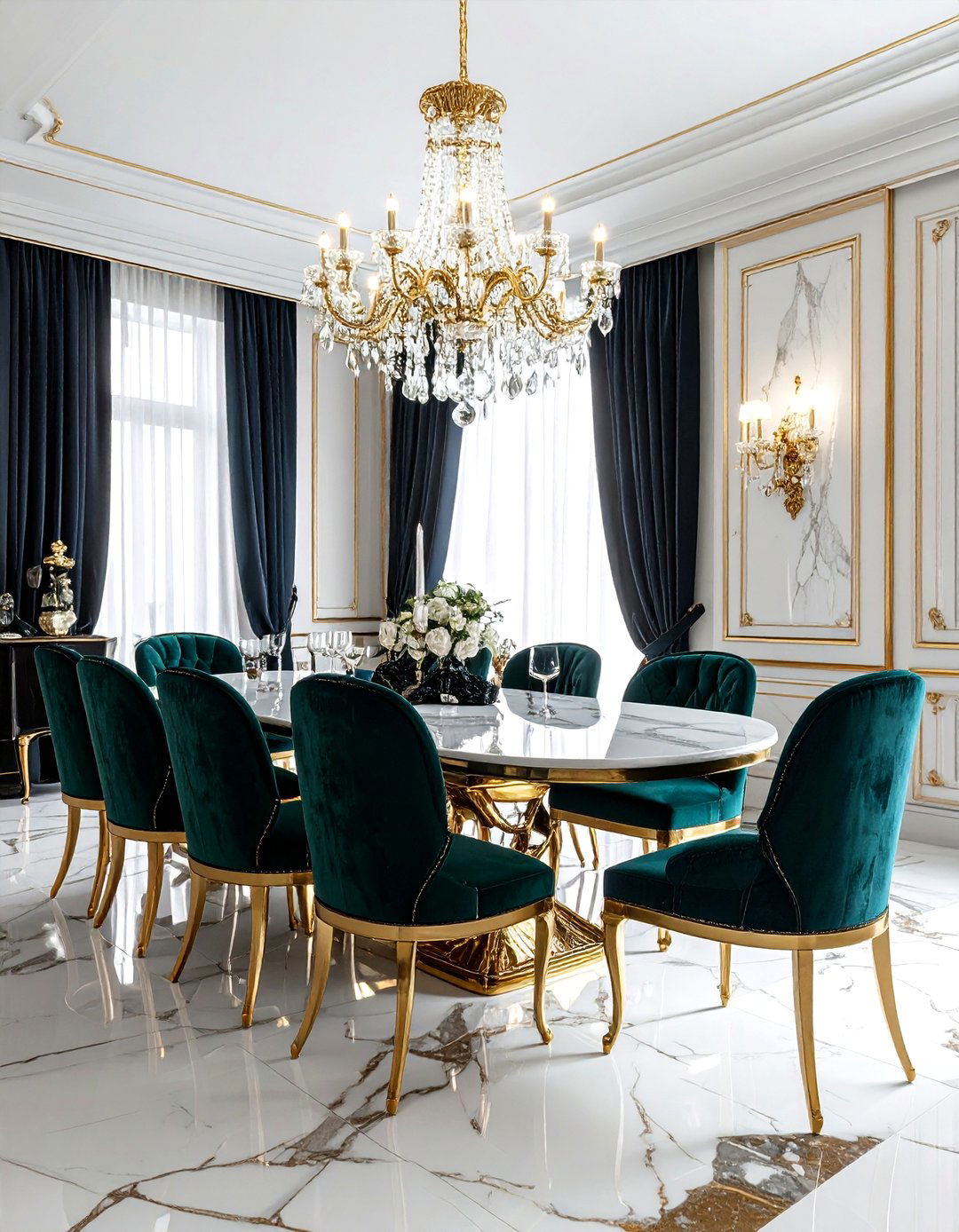 Luxury Formal Dining Room - 30 show home dining room ideas