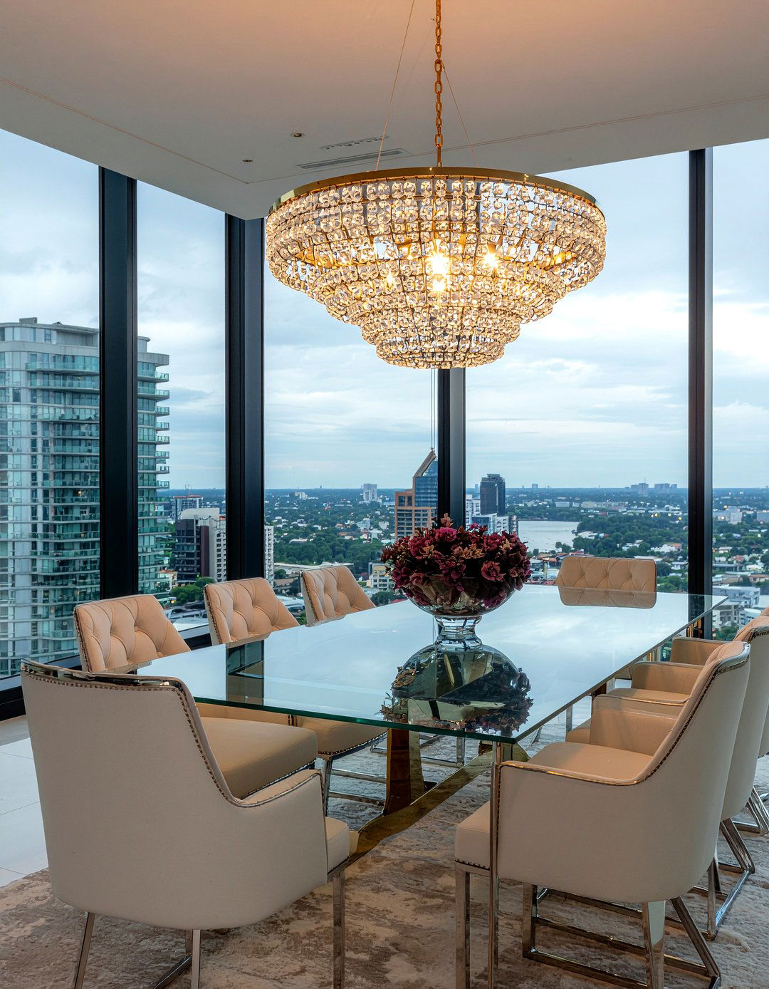 Luxury Gold Crystal Lighting - 30 gold chandelier dining room ideas