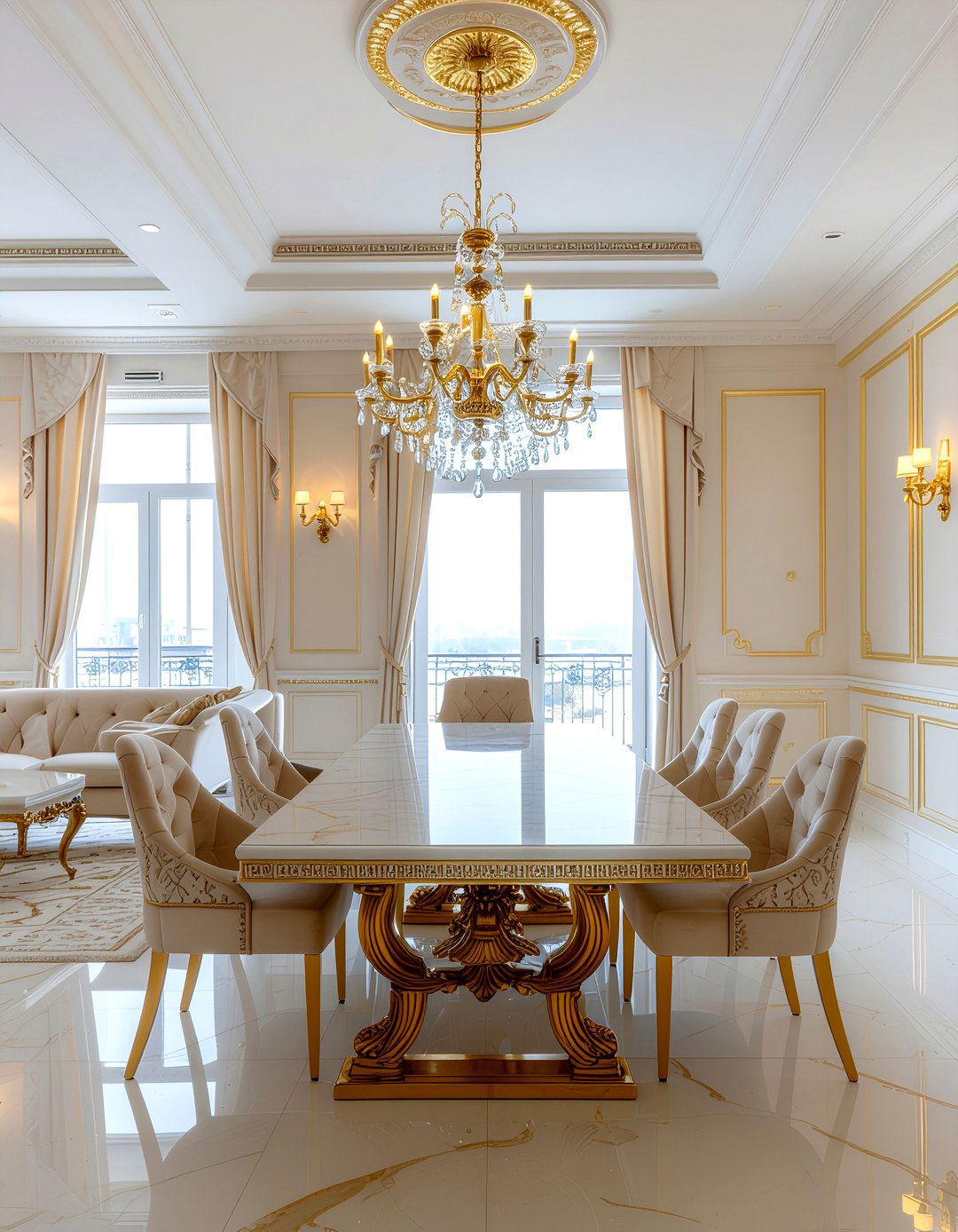 Luxury Gold Dining Room - 30 dining room character ideas