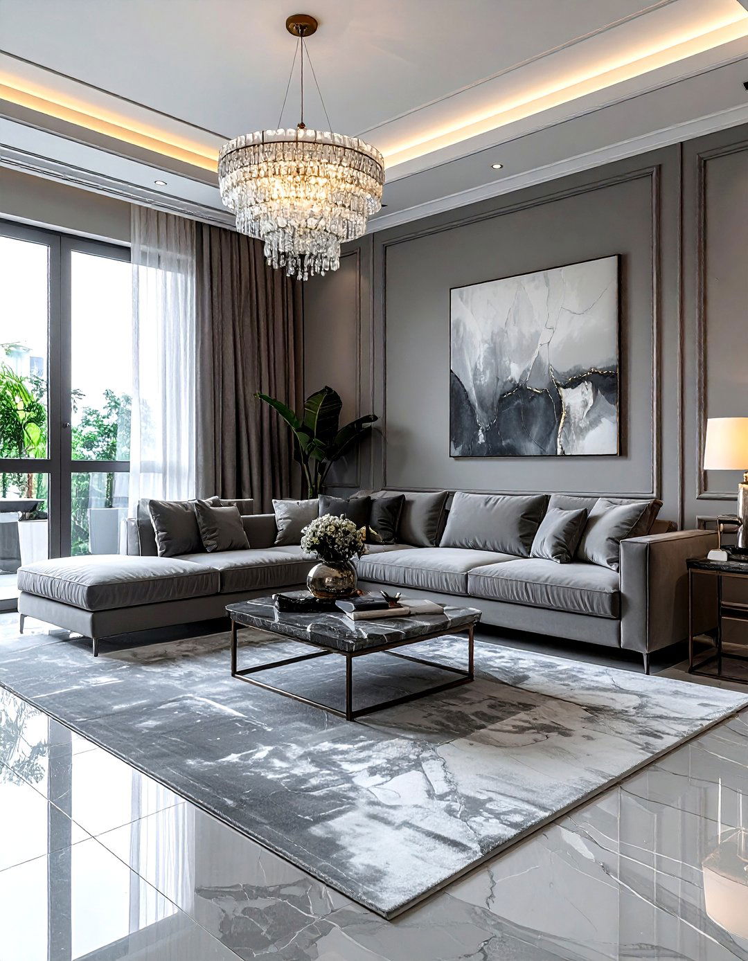 Luxury Gray Living Room - 30 gray living room design ideas