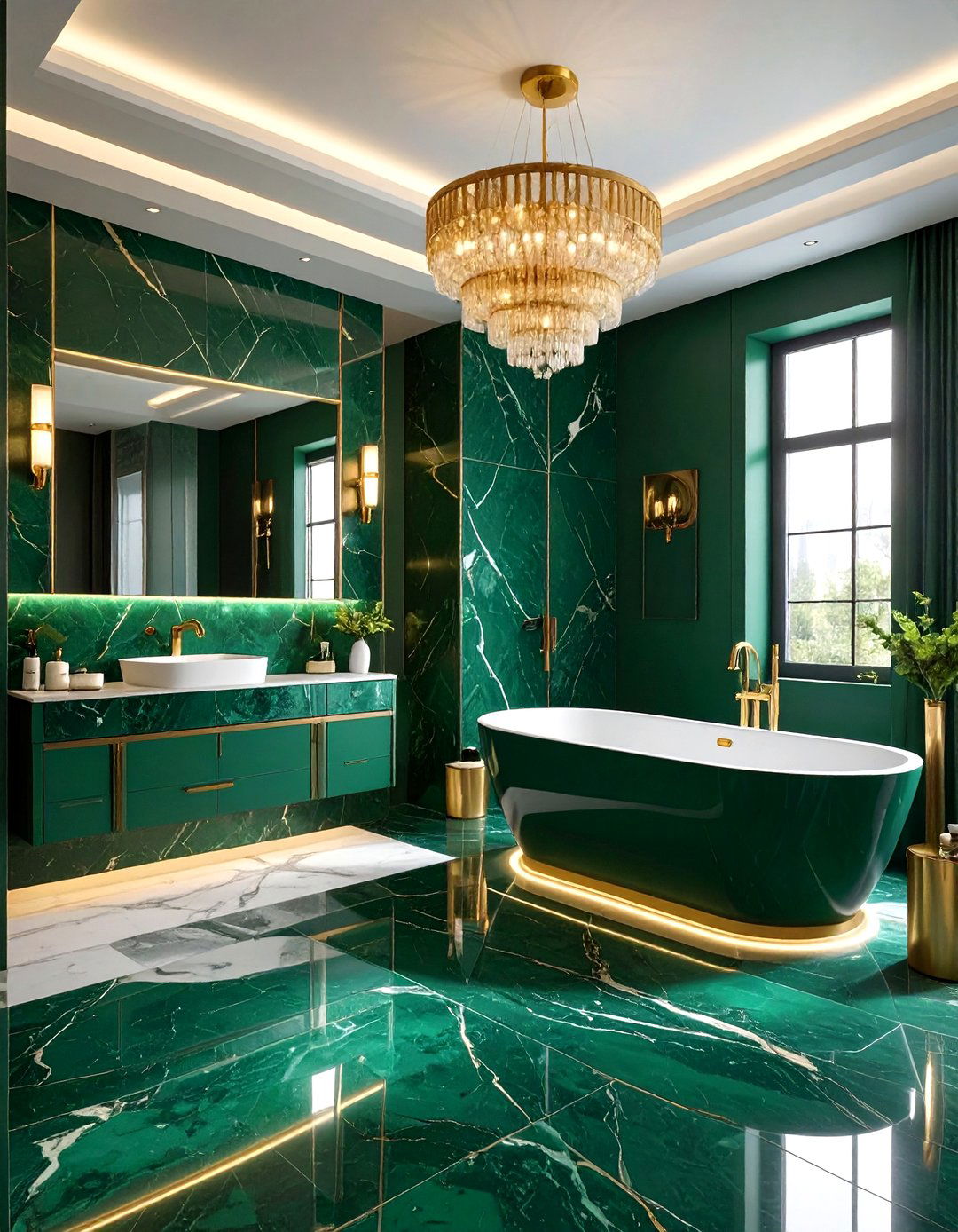 Luxury Green Bathroom - 30 green bathroom decor ideas