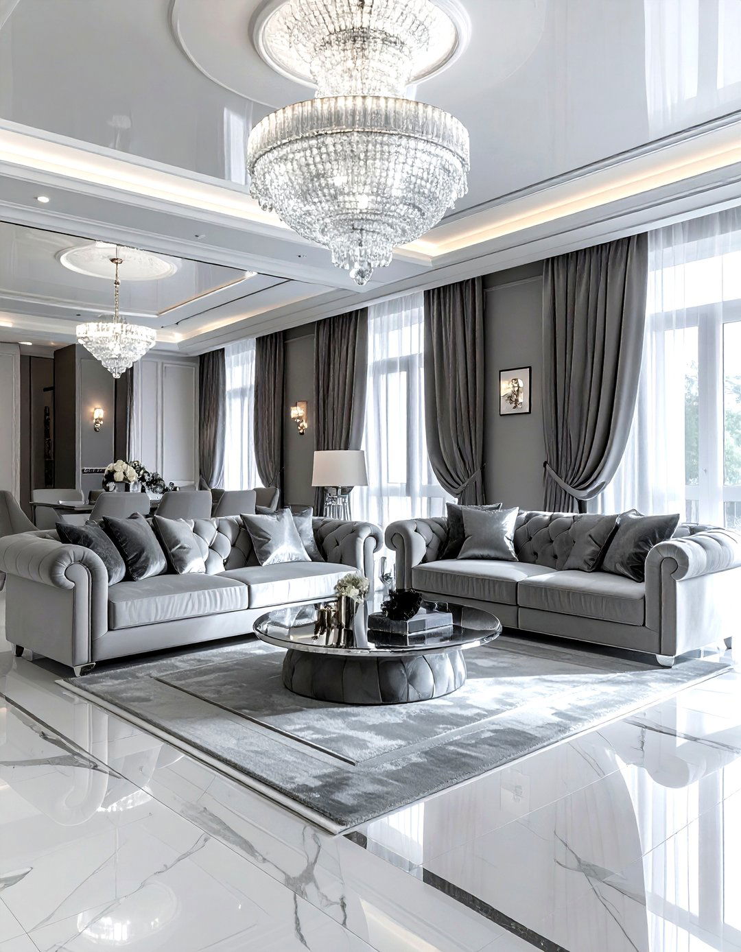 Luxury Grey And White Living Room - 30 grey and white living room ideas