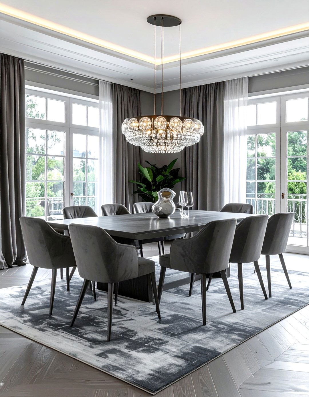 Luxury Grey Dining Room - 30 grey dining room design ideas