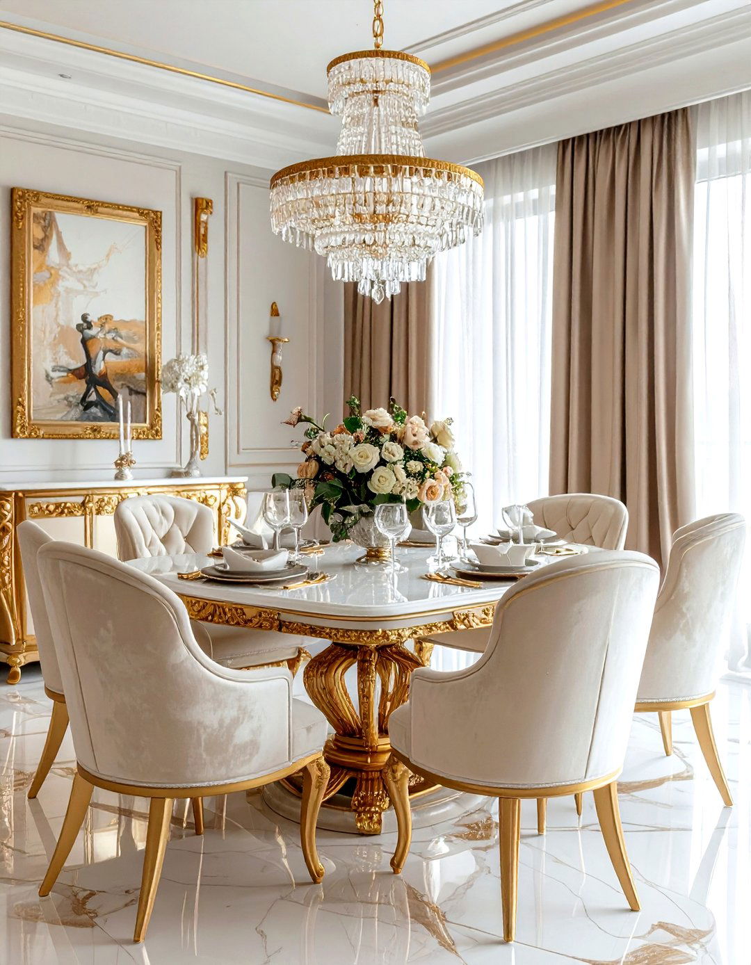 Luxury Hamptons Dining Room - 30 Hamptons dining room ideas