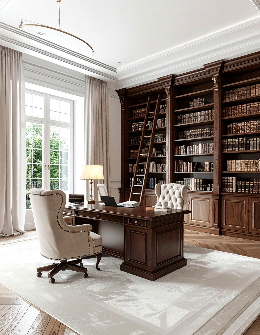 Luxury Home Library - 30 productive office ideas