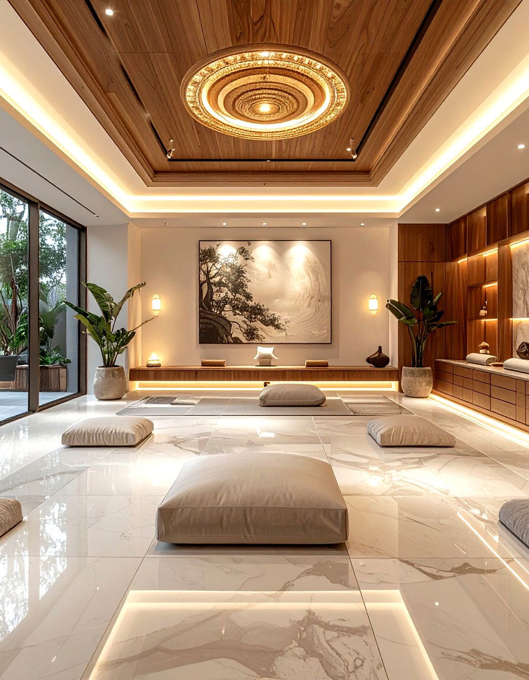 Luxury Home Yoga Studio - 30 yoga living room ideas