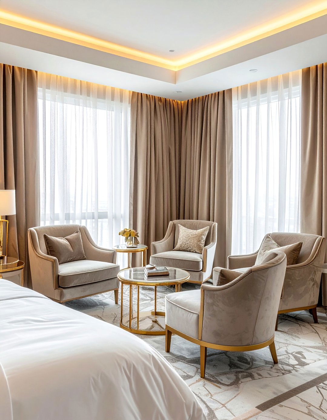 Luxury Hotel Suite - 30 luxury bedroom ideas