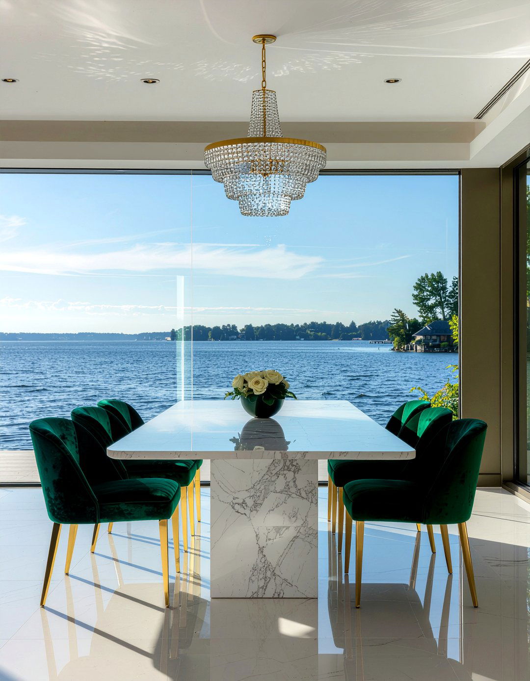 Luxury Lakefront Dining Room - 30 lakeside dining room ideas
