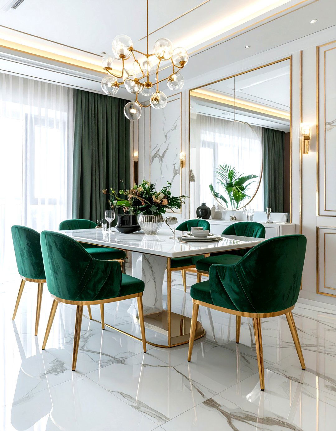 Luxury Marble Dining Room - 30 feature dining room ideas