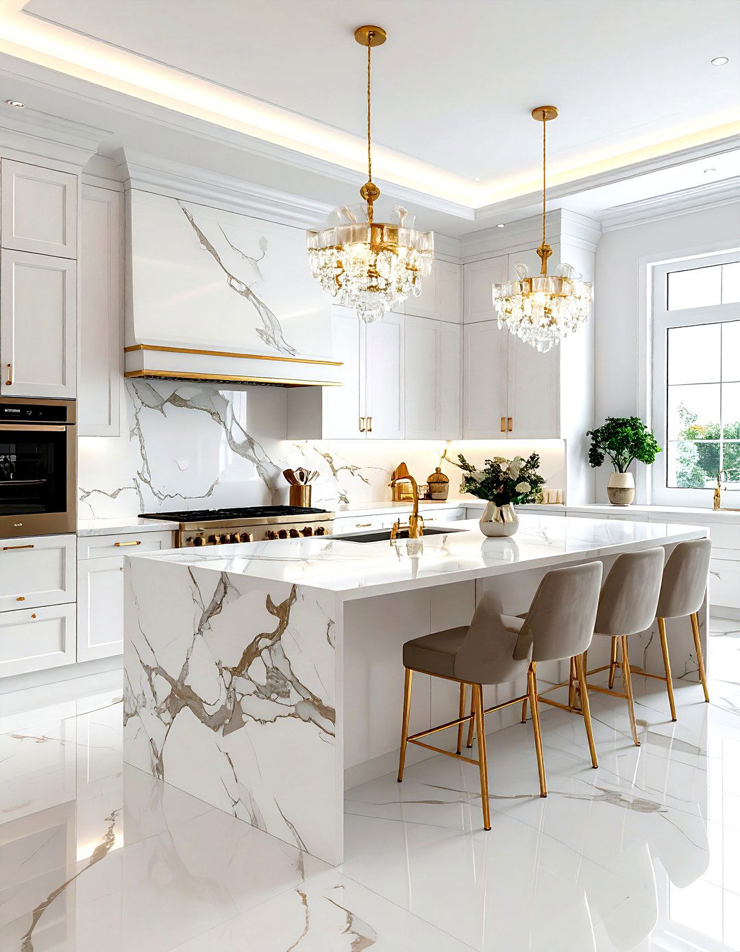 Luxury Marble Kitchen - 30 Italian kitchen ideas