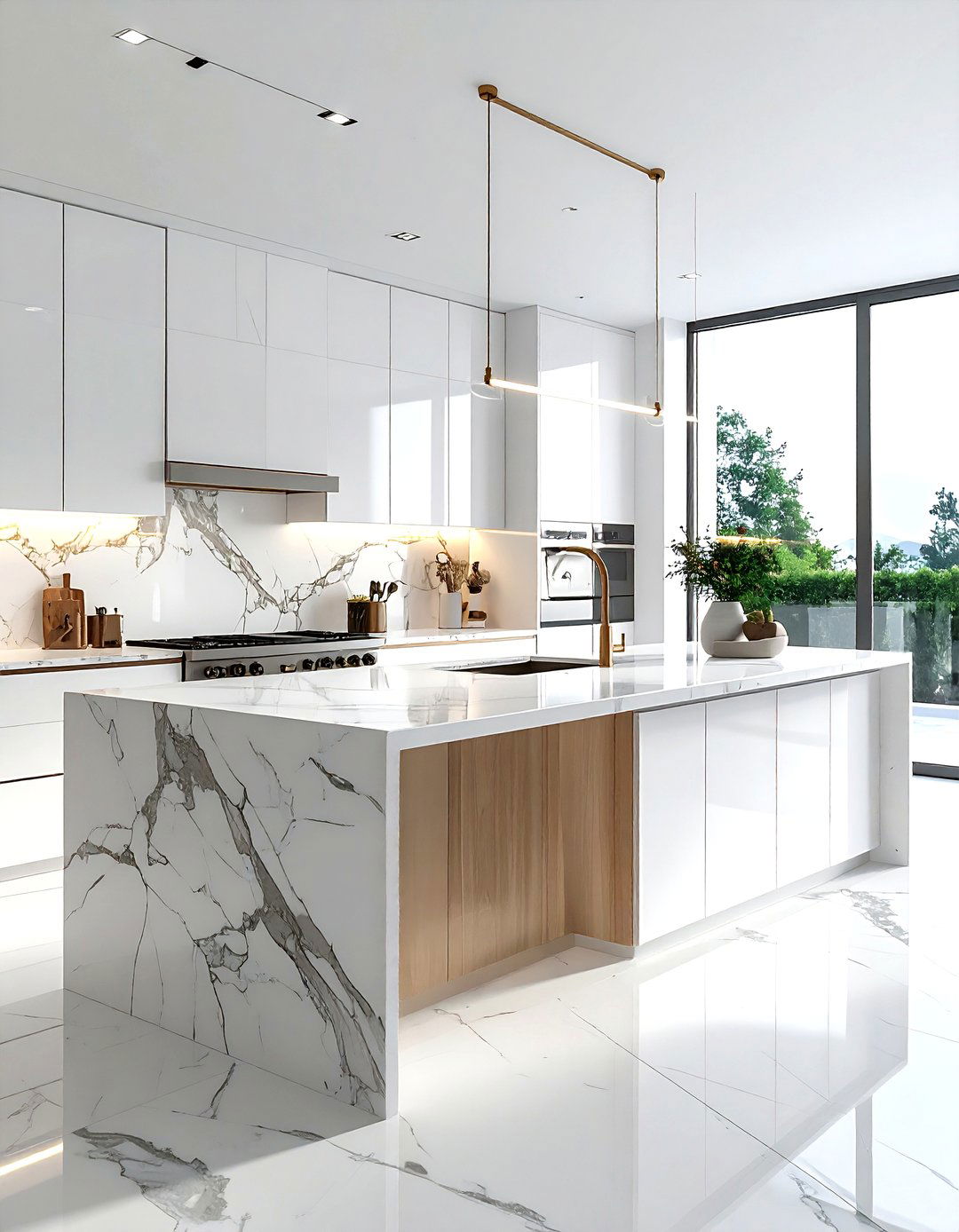 Luxury Marble Kitchen Island - 30 marble kitchen island ideas