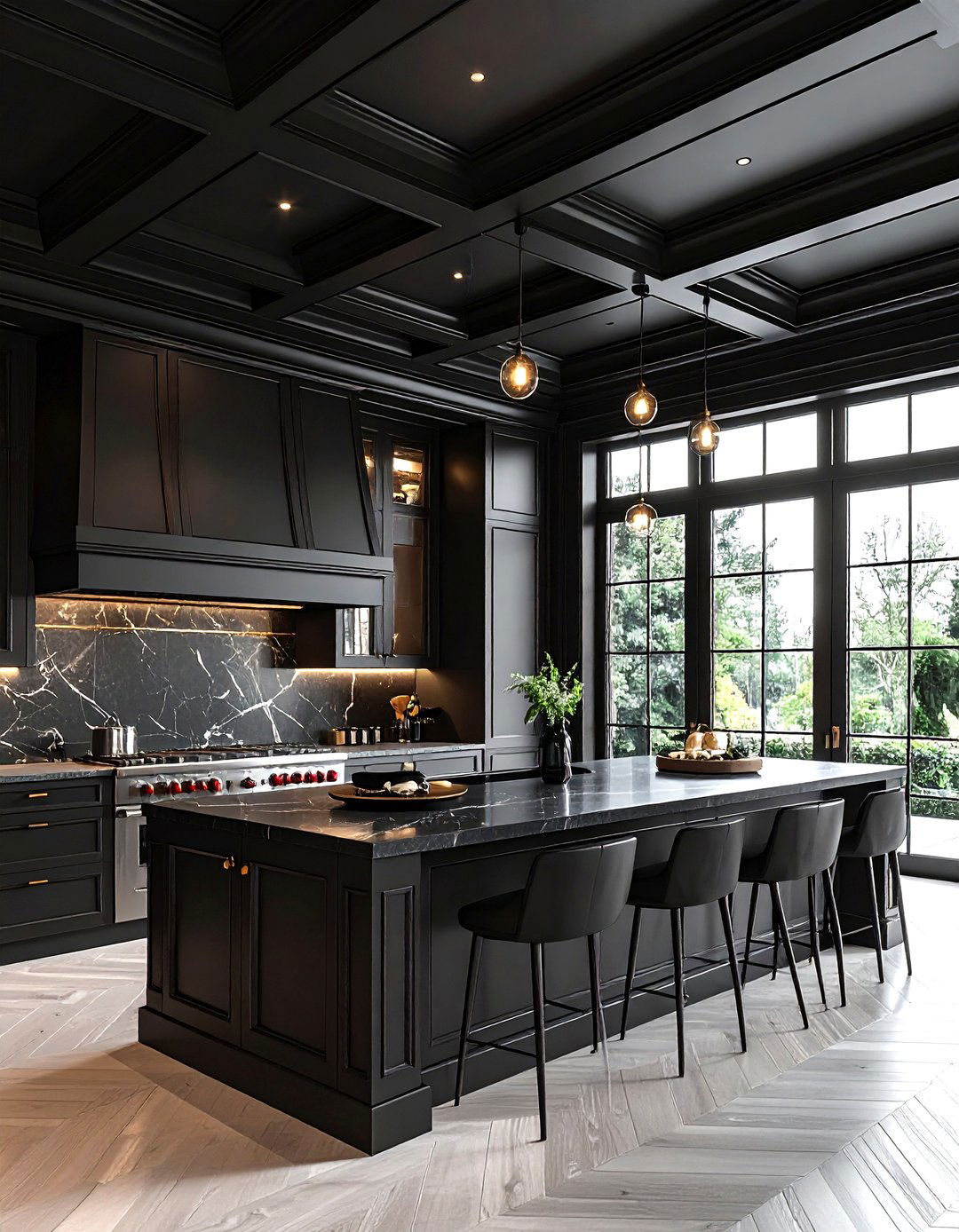 Luxury Matte Black Kitchen Ceiling - 30 matte black kitchen ideas
