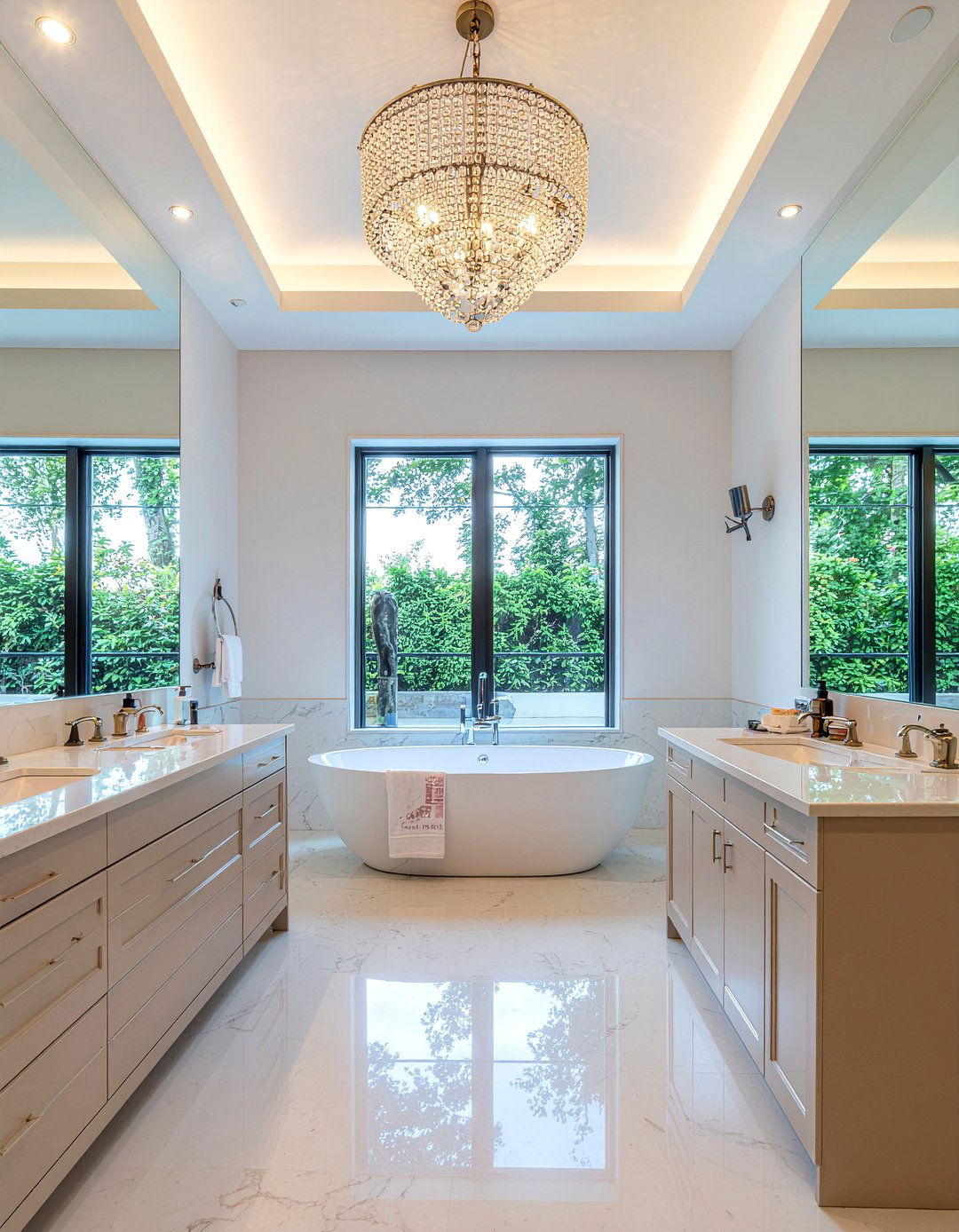 Luxury Mirrored Wall Bathroom - 30 mirrored wall bathroom ideas