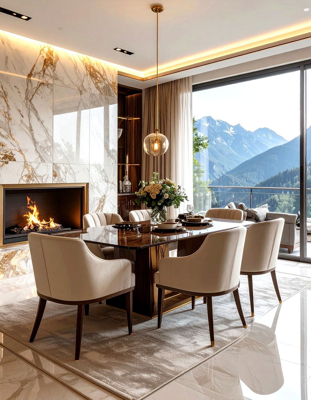 Luxury Mountain Dining Room - 30 mountain dining room ideas
