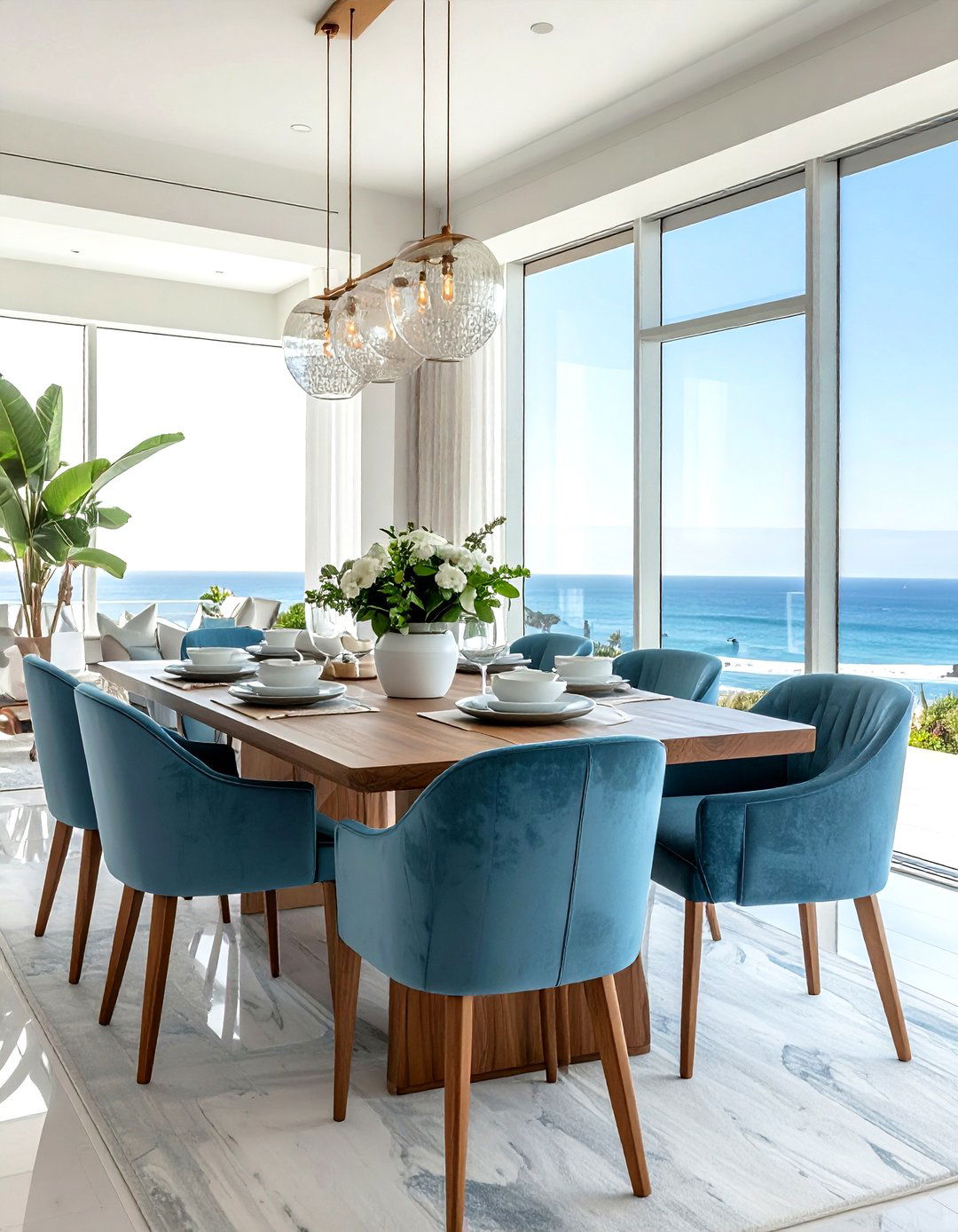 Luxury Oceanfront Dining Space - 30 Malibu dining room ideas