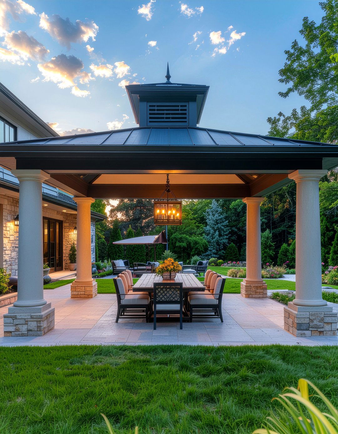 Luxury Outdoor Dining Pavilion - 30 outdoor dining ideas