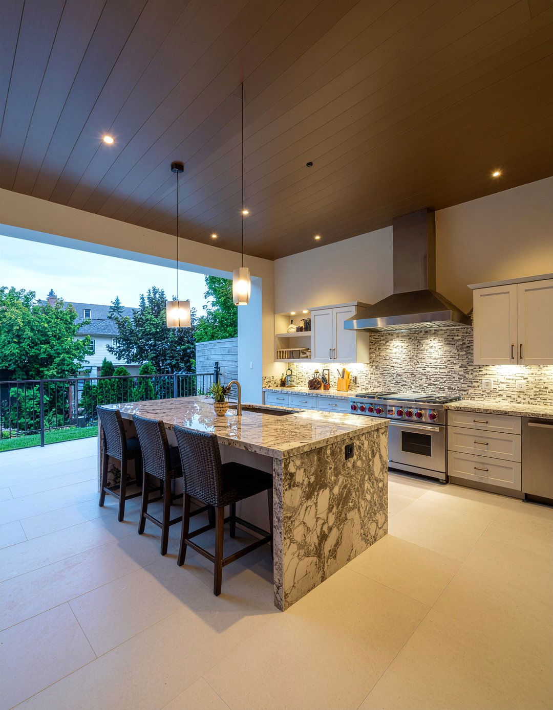 Luxury Outdoor Kitchen - 30 covered outdoor kitchen ideas