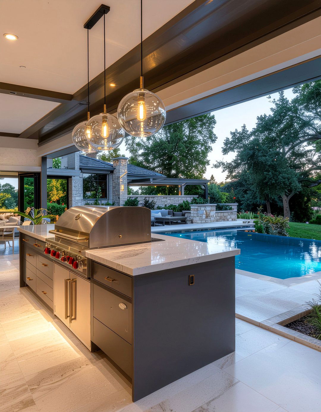 Luxury Outdoor Kitchen Island - 30 outdoor kitchen island ideas