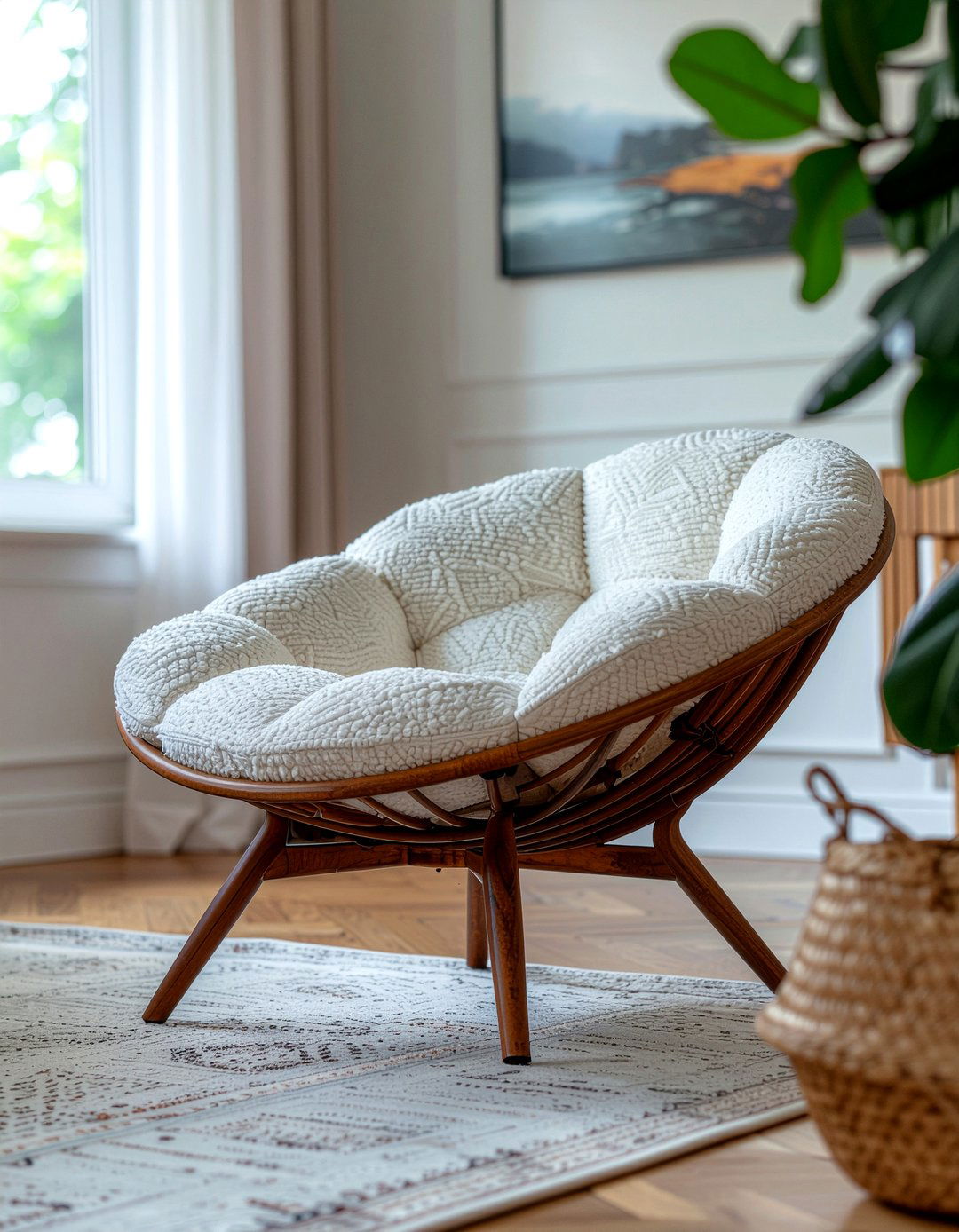 Luxury Papasan Chair Styling - 30 living room papasan chair ideas