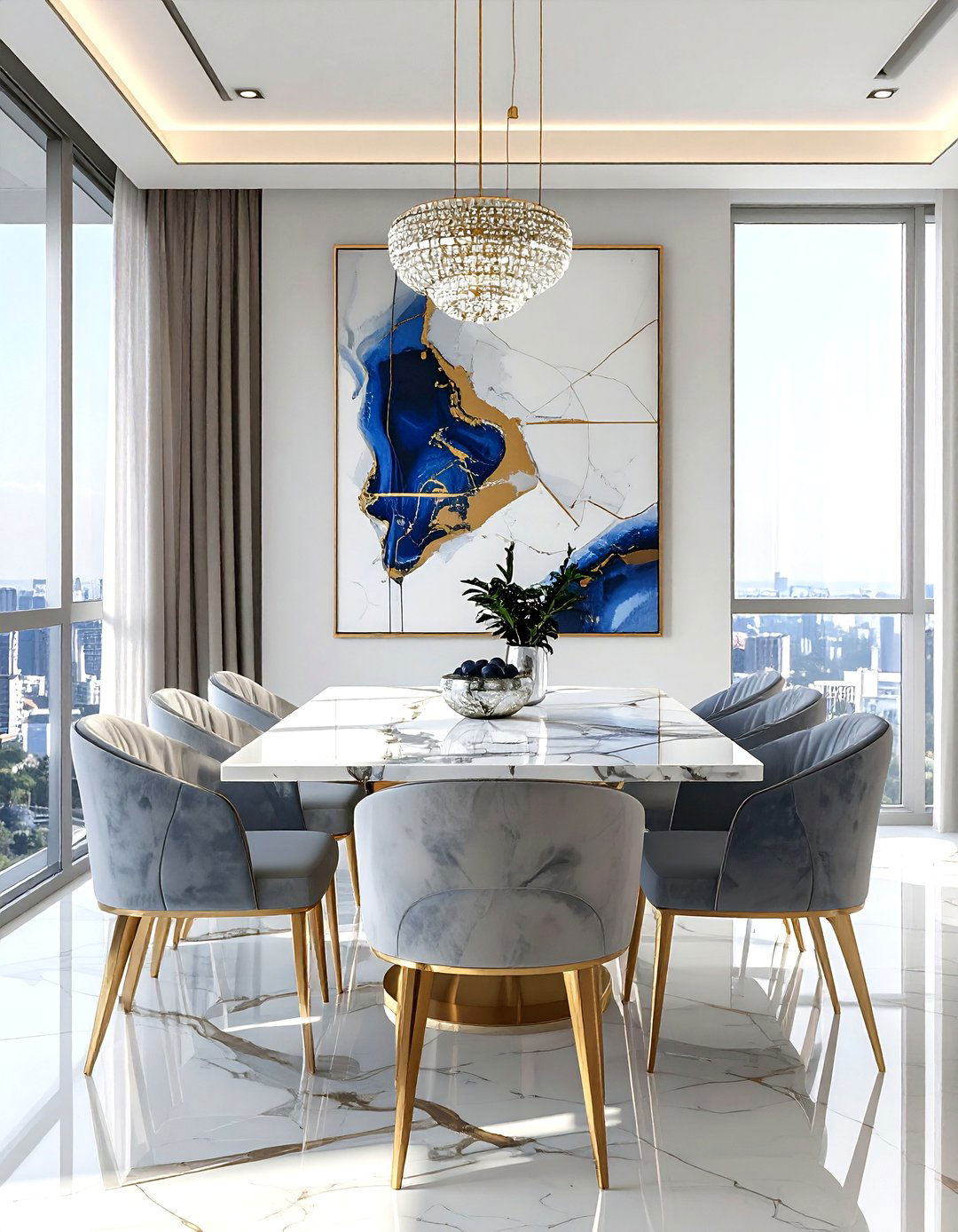 Luxury Penthouse Dining Room - 30 Los Angeles dining room ideas