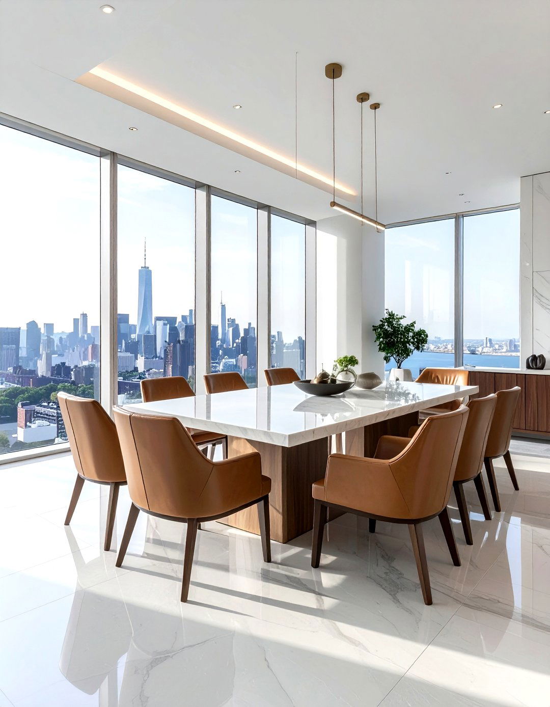 Luxury Penthouse Dining Room - 30 Brooklyn dining room ideas